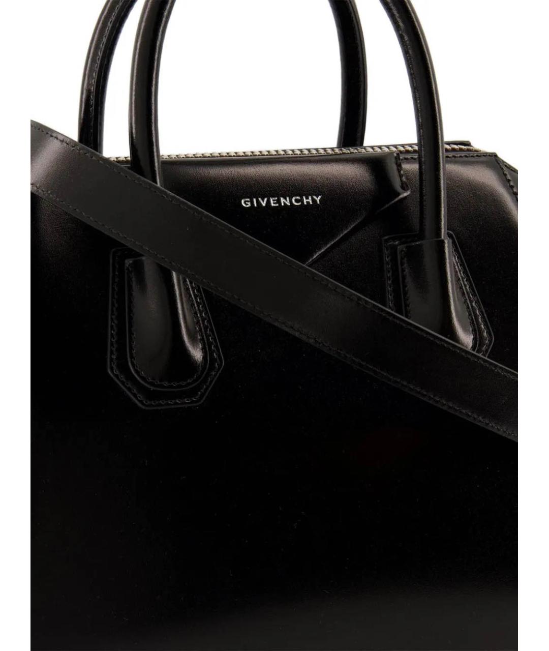 GIVENCHY Черная кожаная сумка тоут, фото 3