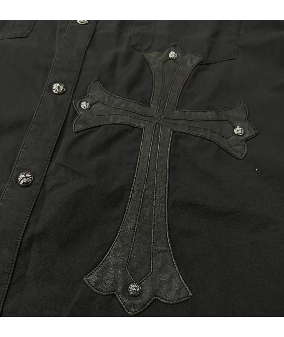 CHROME HEARTS Черная кэжуал рубашка, фото 3