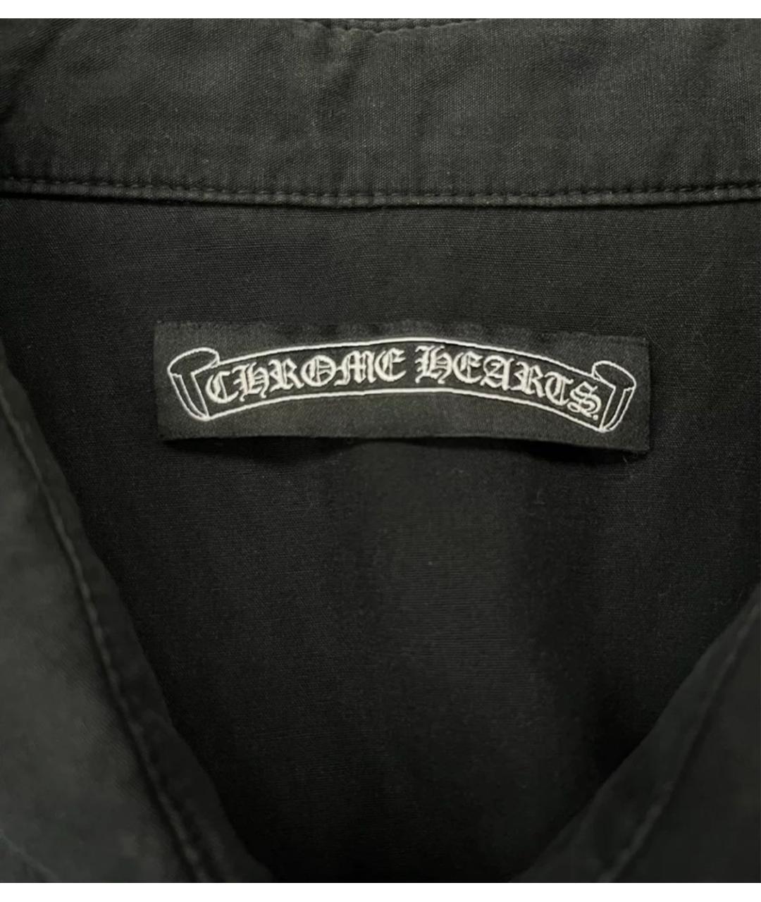 CHROME HEARTS Черная кэжуал рубашка, фото 5