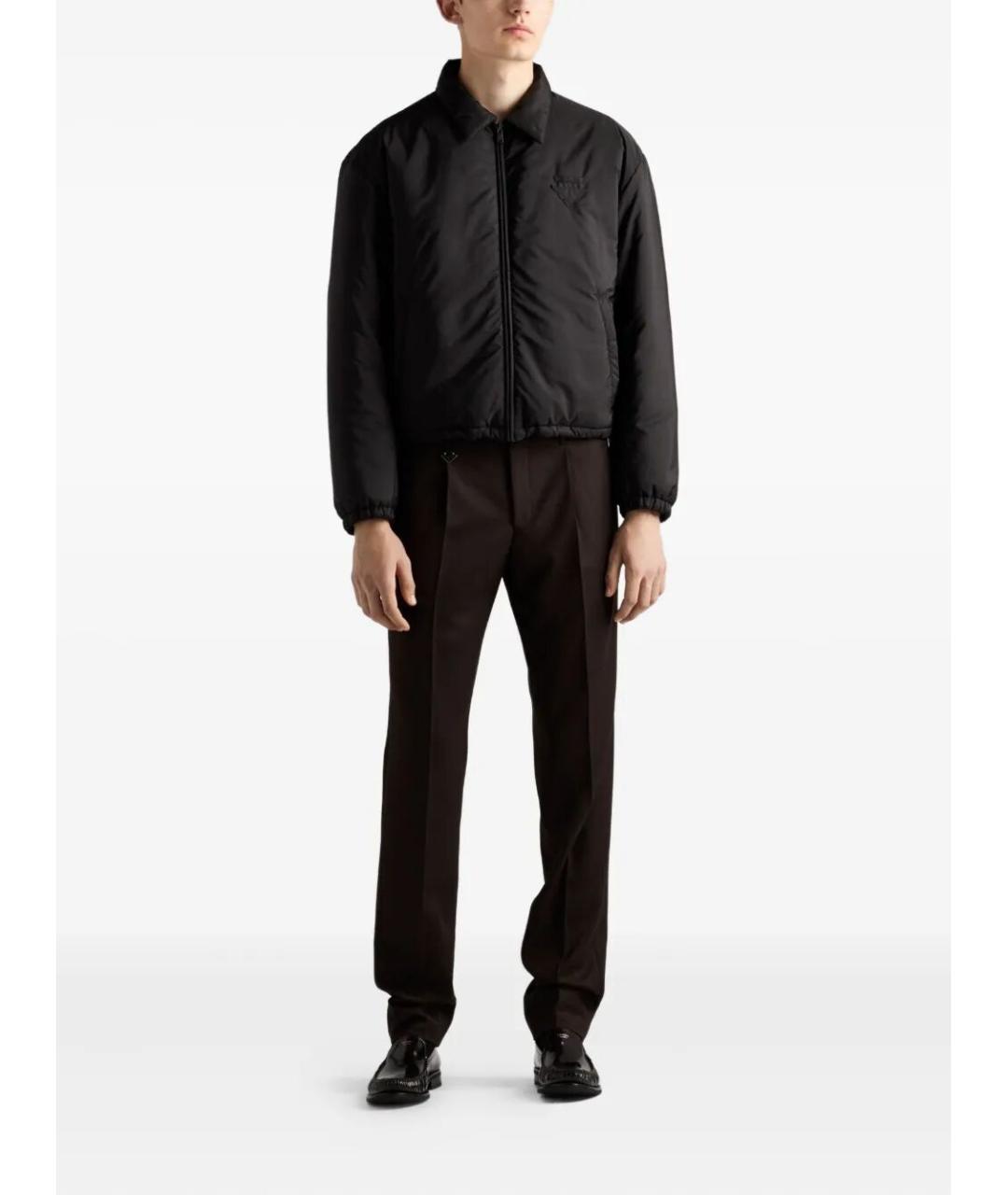 PRADA Черная полиамидовая куртка, фото 2