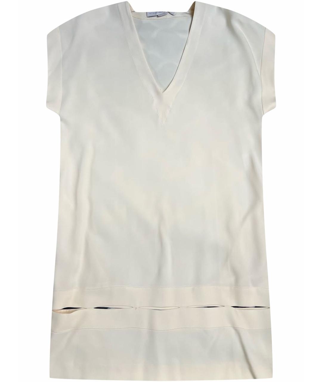STELLA MCCARTNEY Бежевое вискозное коктейльное платье, фото 1