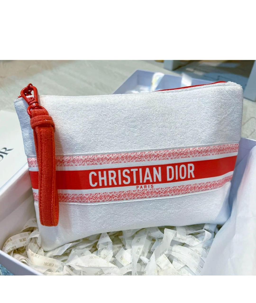 CHRISTIAN DIOR Белая косметичка, фото 3