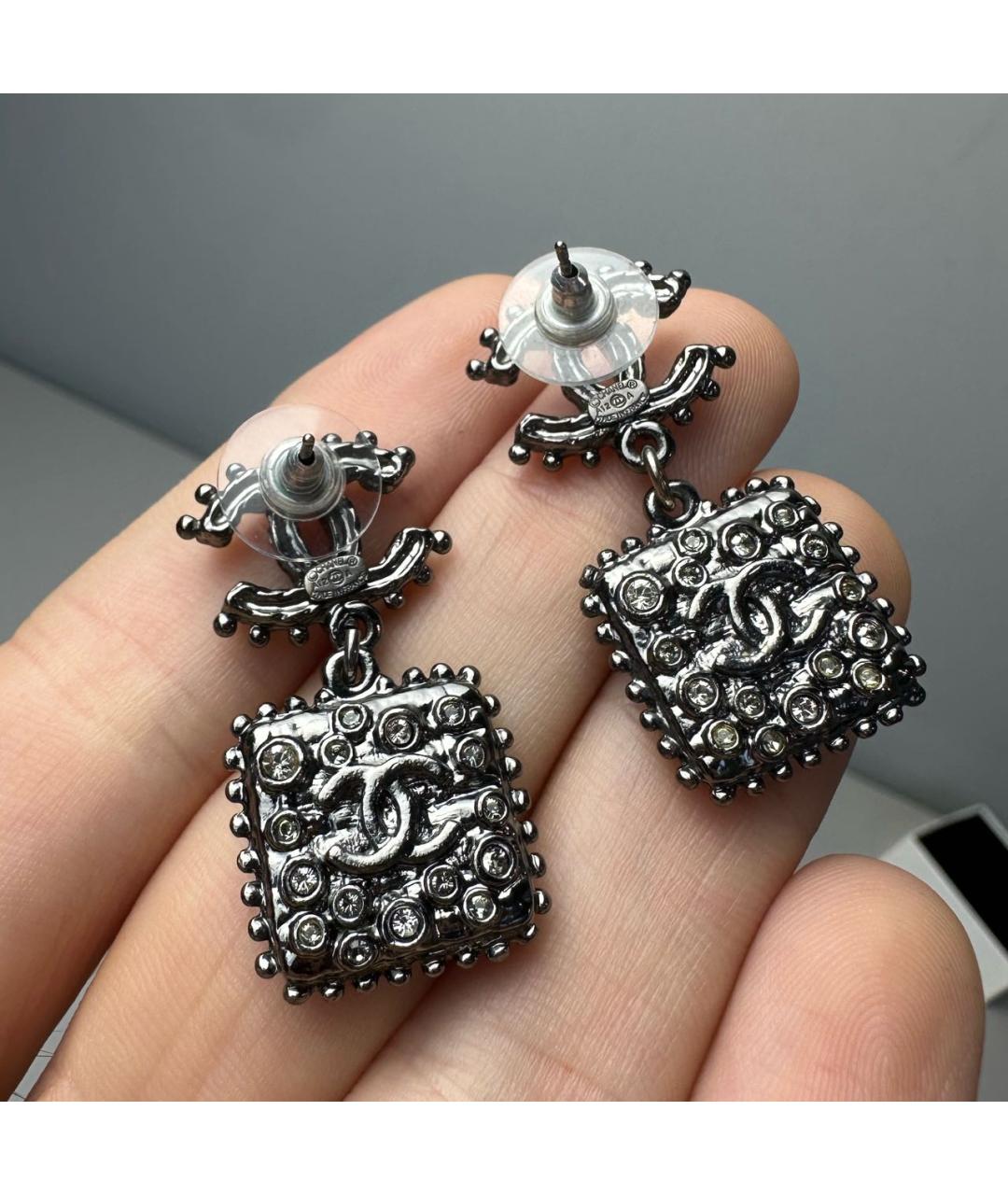 CHANEL Металлические серьги, фото 4