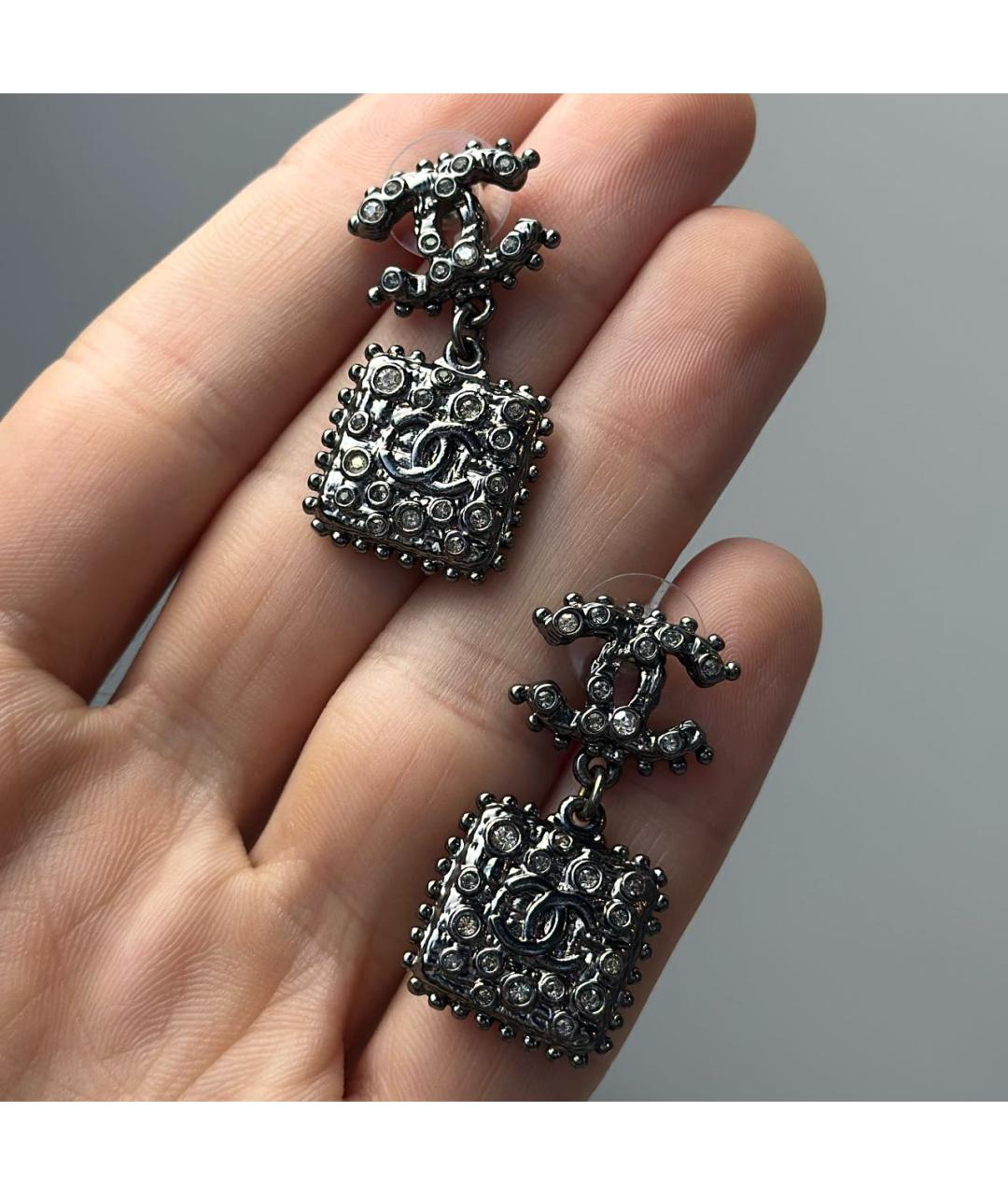 CHANEL Металлические серьги, фото 2