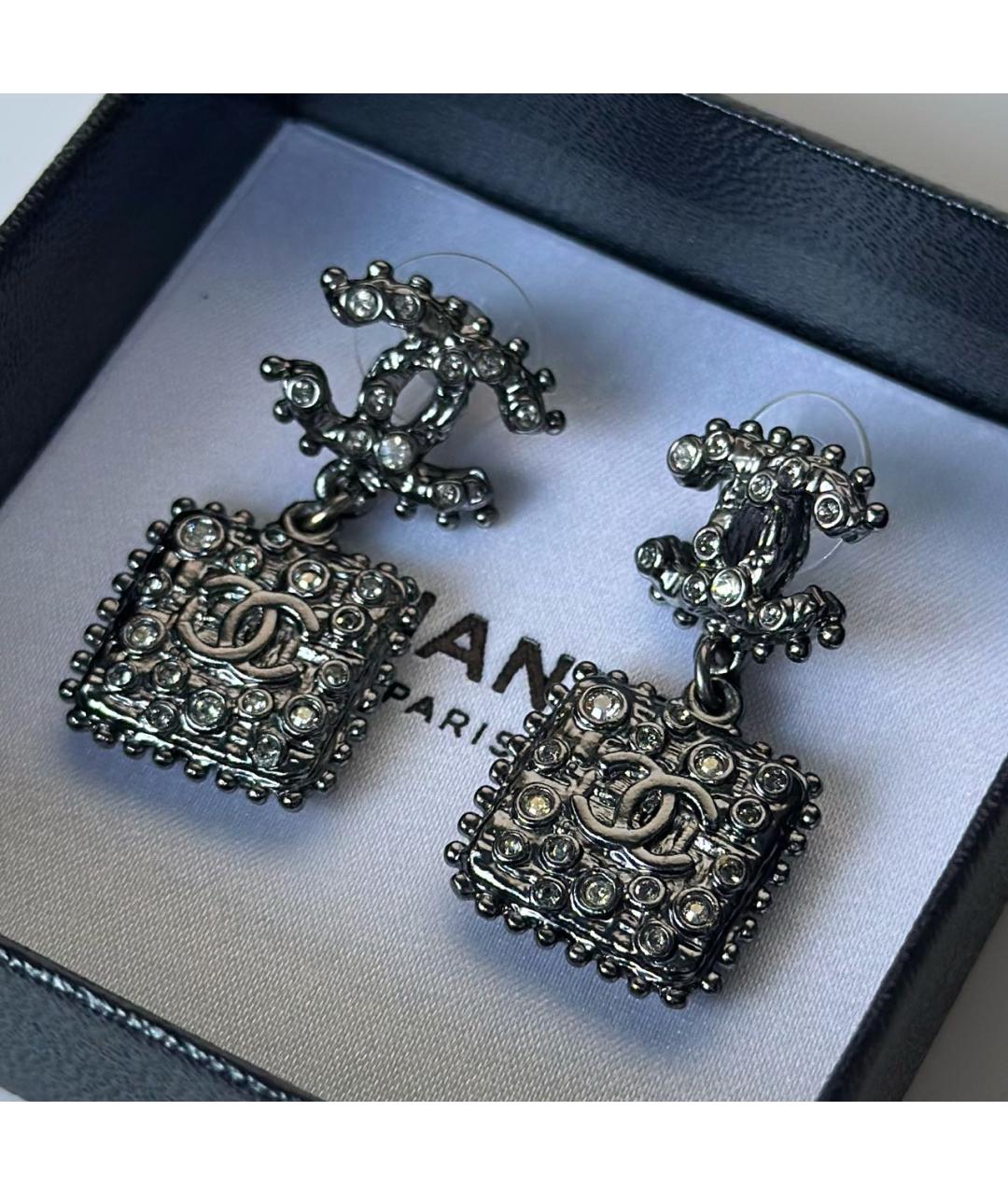 CHANEL Металлические серьги, фото 3