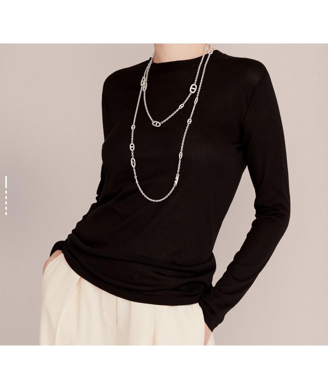 HERMES Серебряное серебряное колье, фото 3