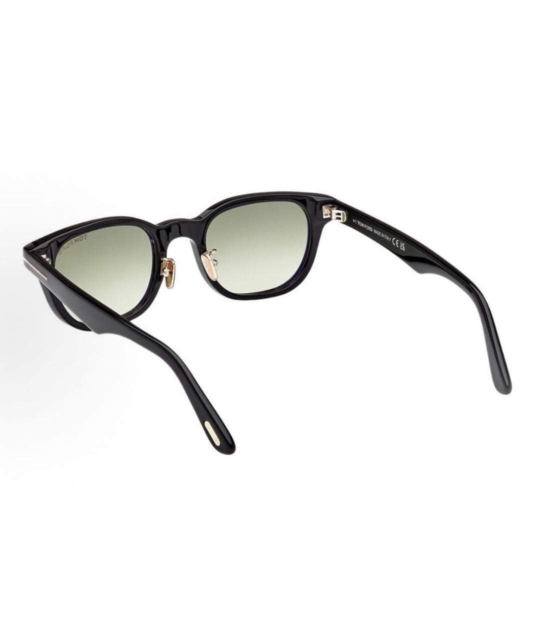 TOM FORD Черные пластиковые солнцезащитные очки, фото 4