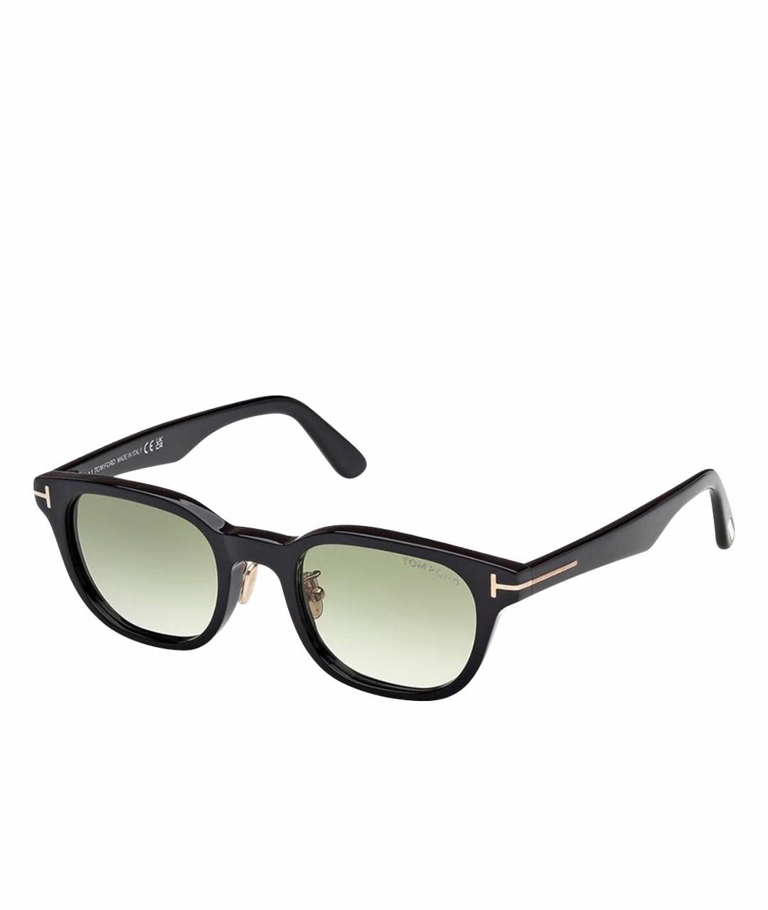 TOM FORD Черные пластиковые солнцезащитные очки, фото 1