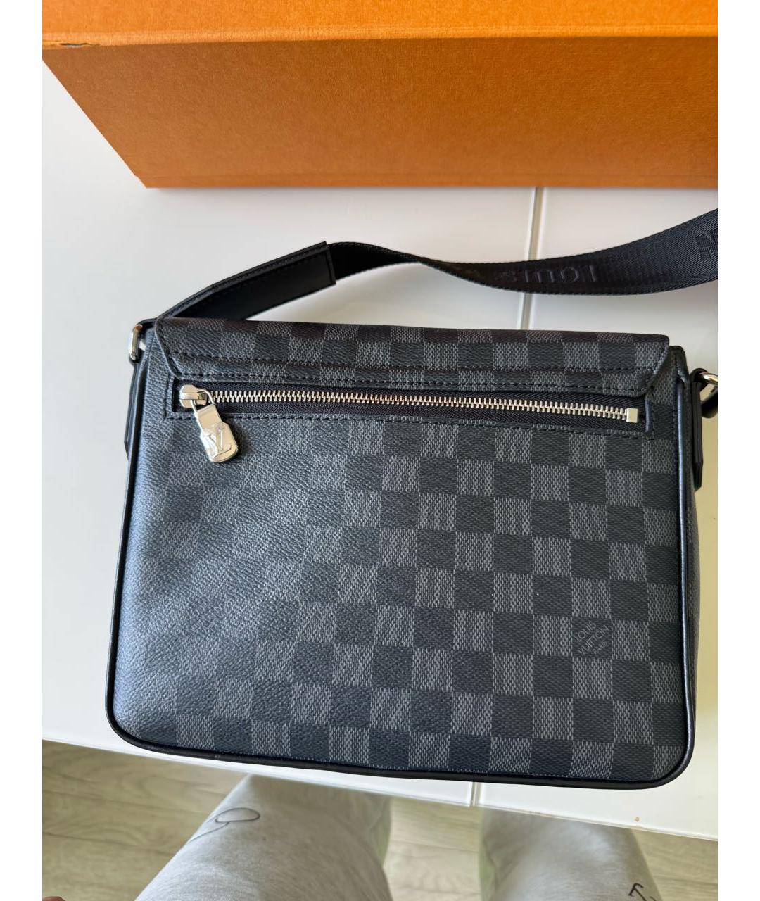 LOUIS VUITTON Черная сумка на плечо, фото 4