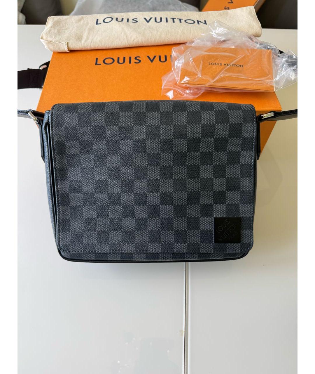 LOUIS VUITTON Черная сумка на плечо, фото 9