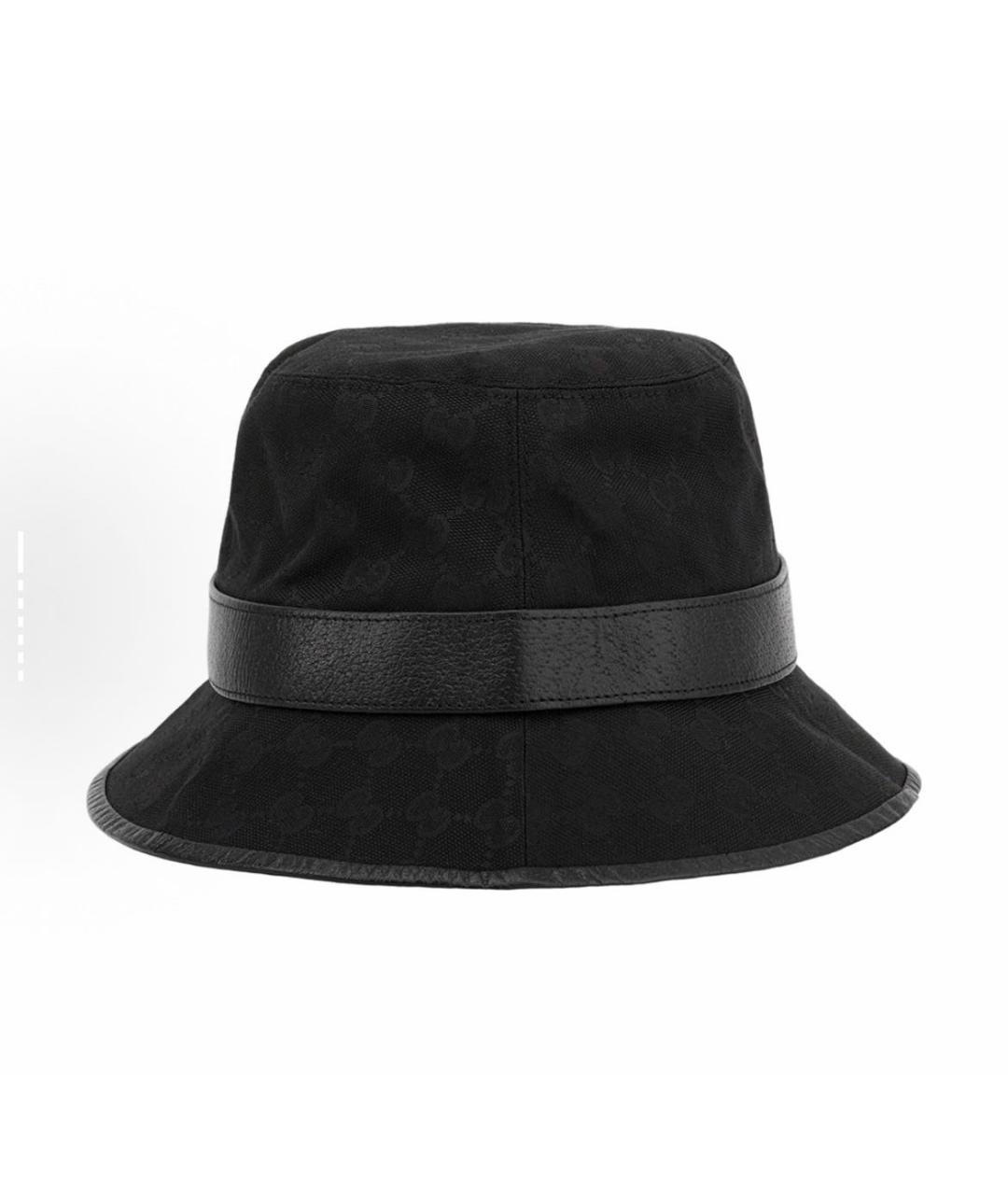GUCCI Черная хлопковая шляпа, фото 6