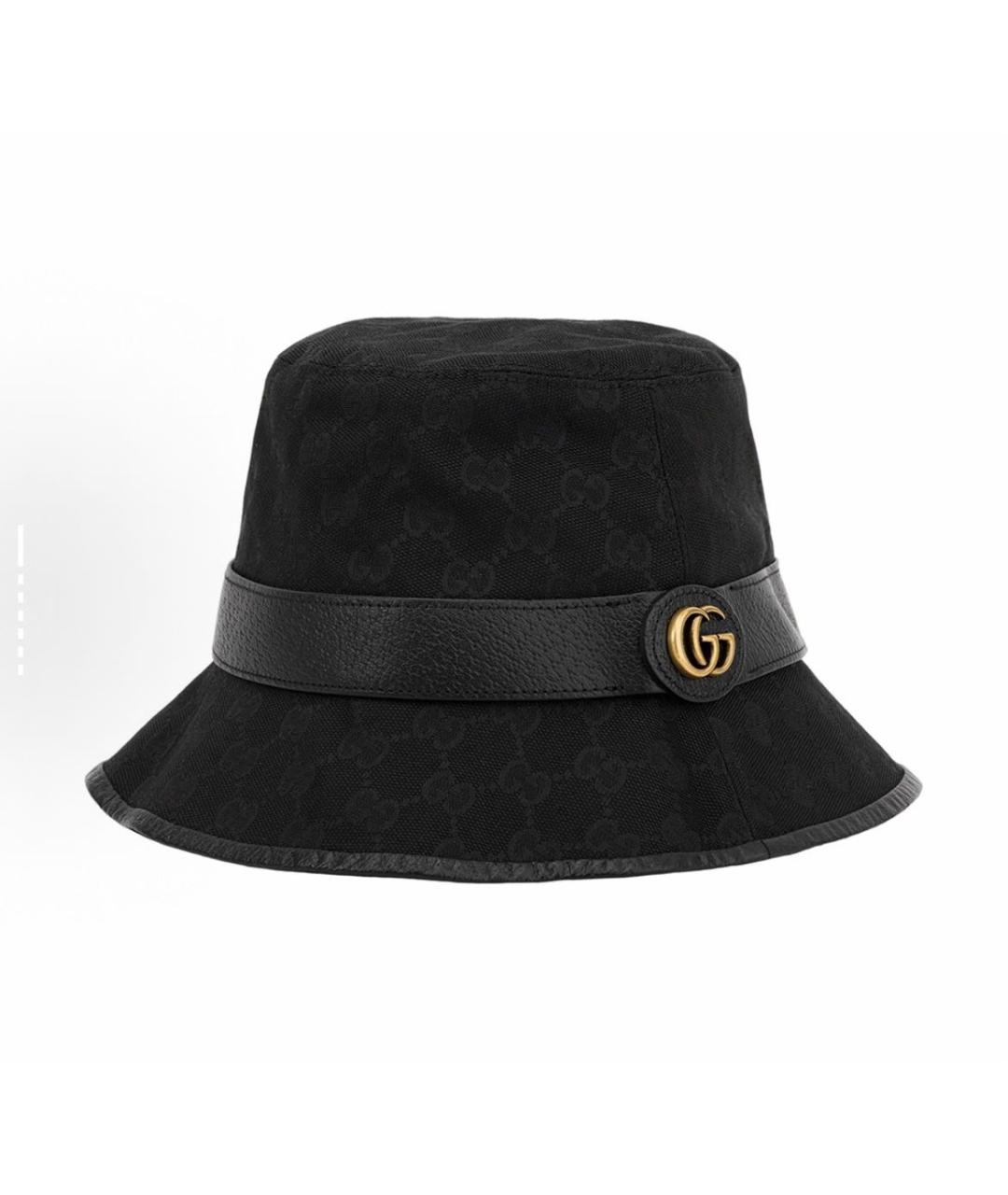 GUCCI Черная хлопковая шляпа, фото 5