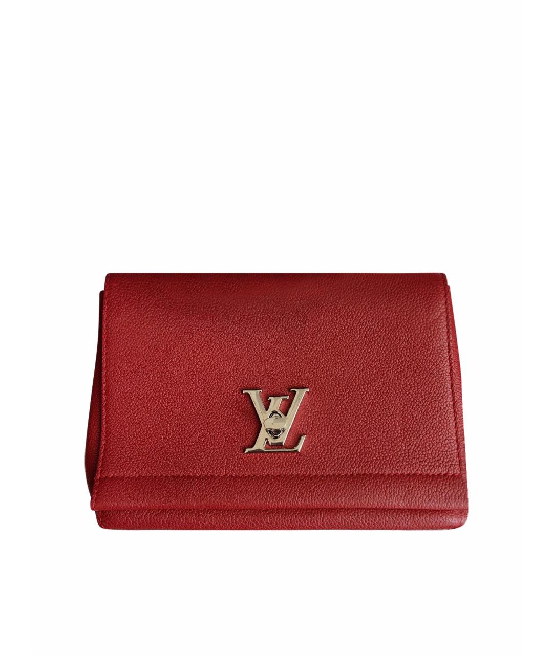 LOUIS VUITTON Красная кожаная сумка через плечо, фото 1