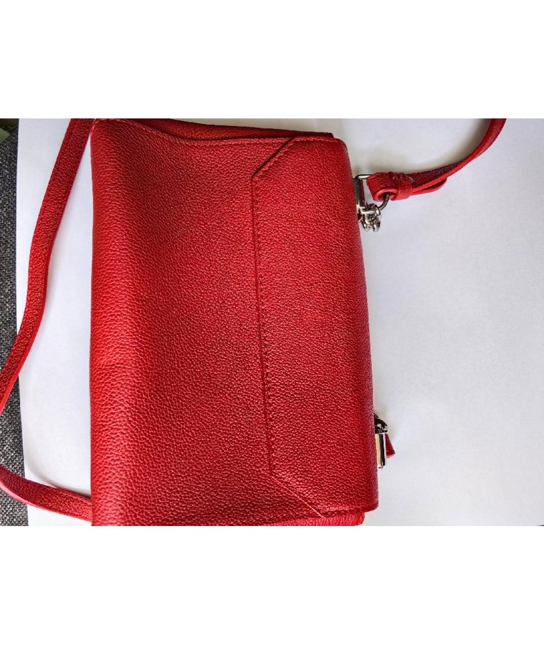 LOUIS VUITTON Красная кожаная сумка через плечо, фото 5