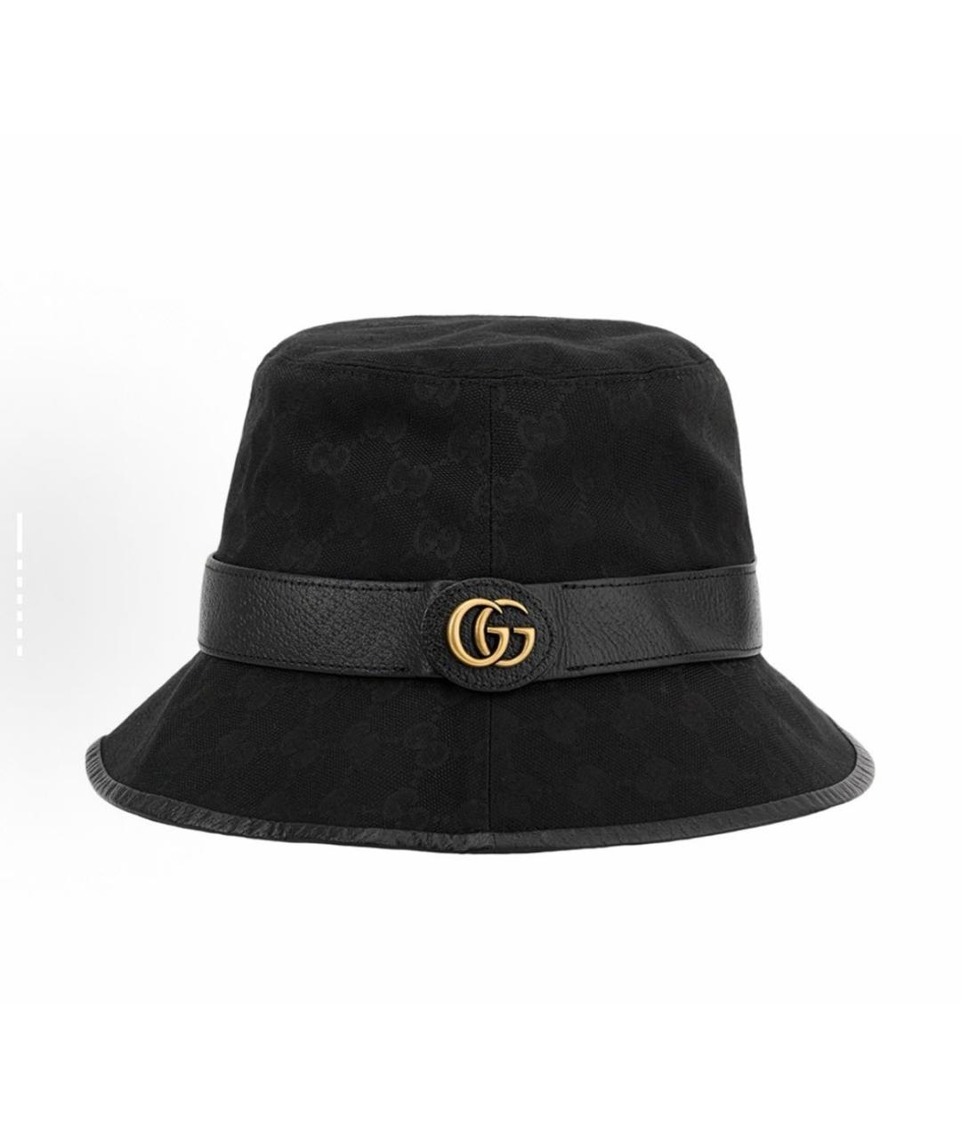 GUCCI Черная хлопковая шляпа, фото 4