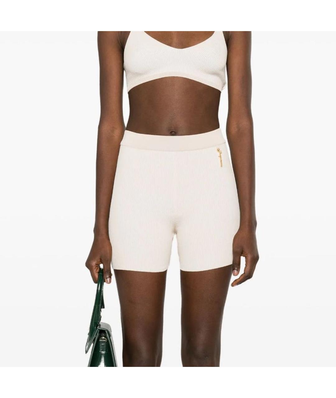 JACQUEMUS Бежевые вискозные шорты, фото 6