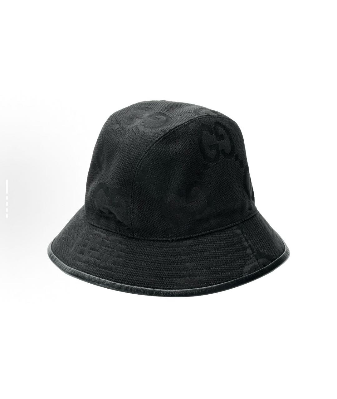 GUCCI Черная хлопковая шляпа, фото 3