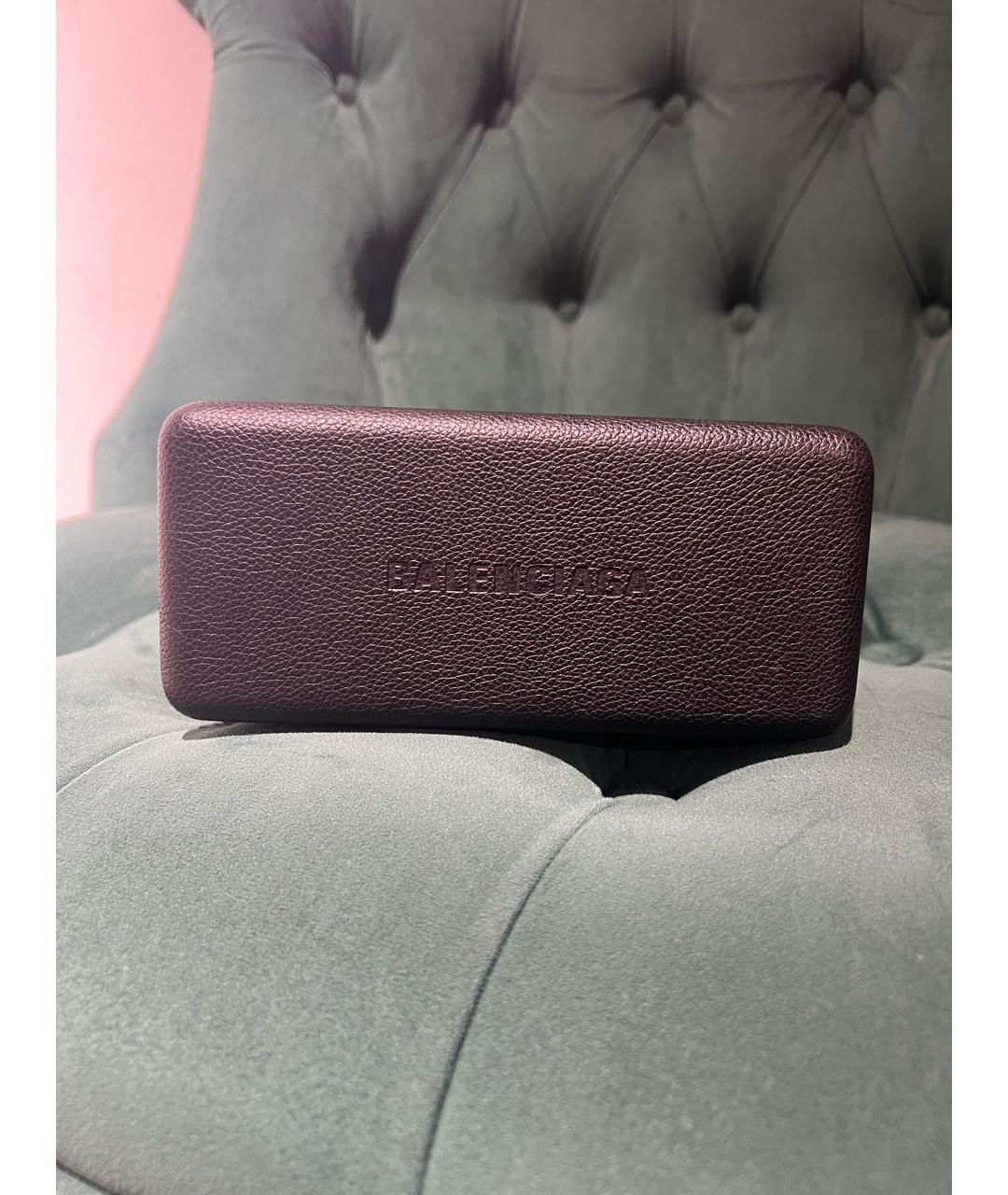 BALENCIAGA Красные пластиковые солнцезащитные очки, фото 4