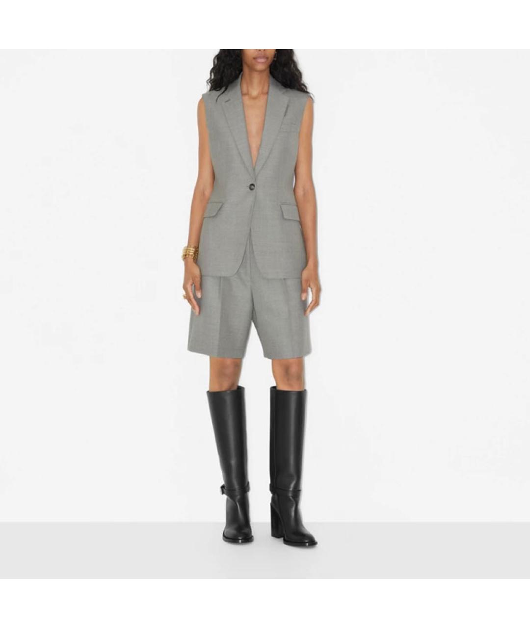 BURBERRY Серый жилет, фото 2