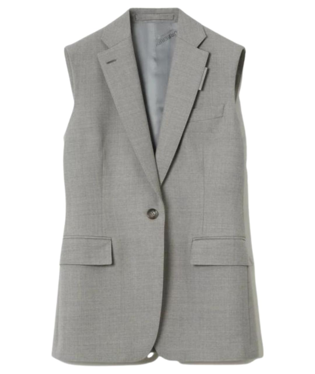BURBERRY Серый жилет, фото 1