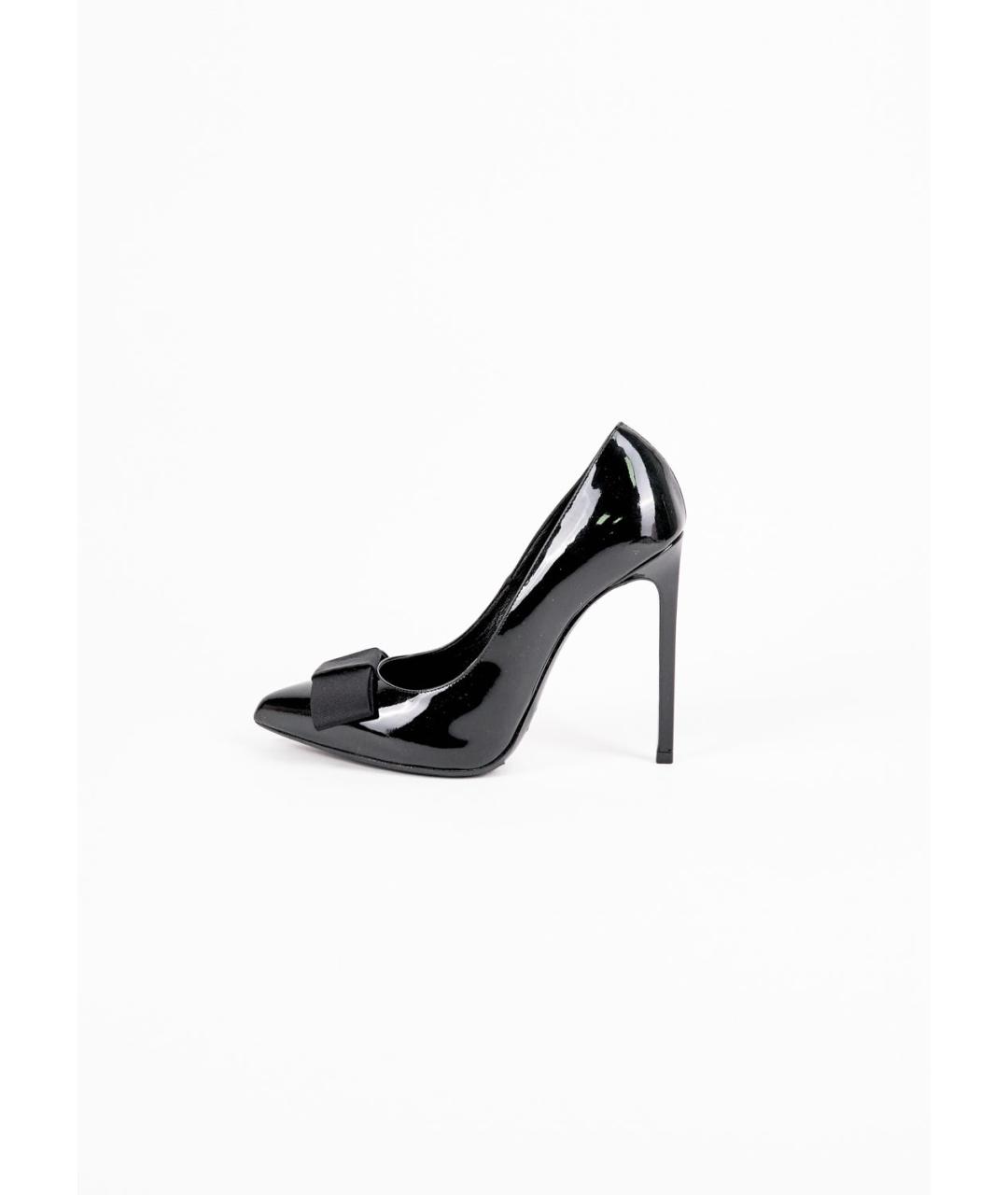SAINT LAURENT Черные туфли из лакированной кожи, фото 6