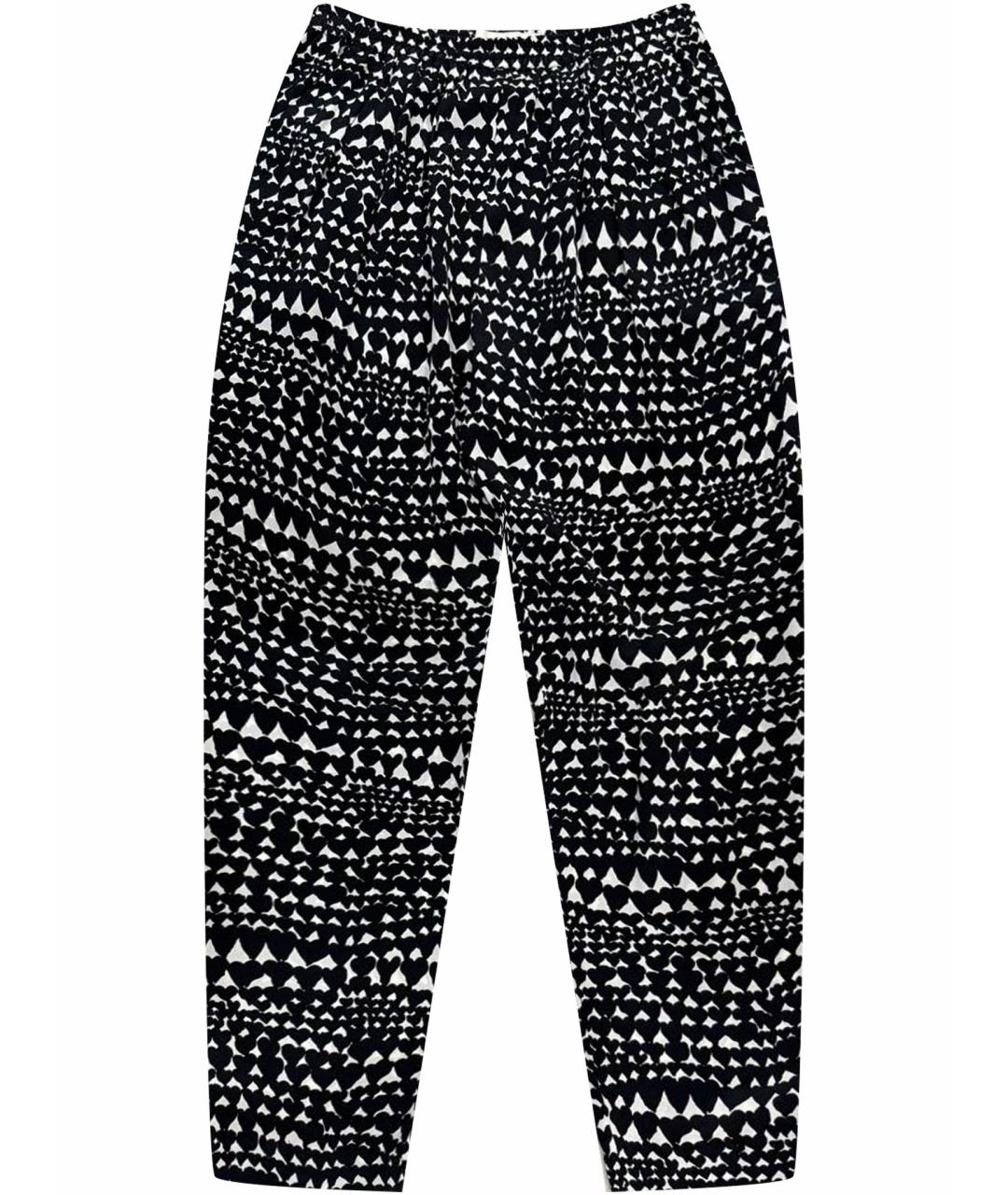 STELLA MCCARTNEY Черные шелковые прямые брюки, фото 1