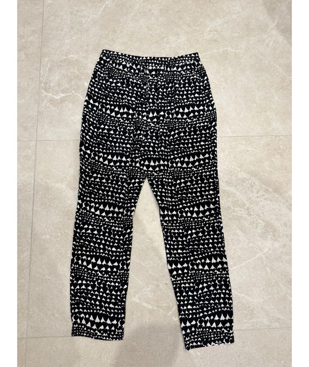 STELLA MCCARTNEY Черные шелковые прямые брюки, фото 2