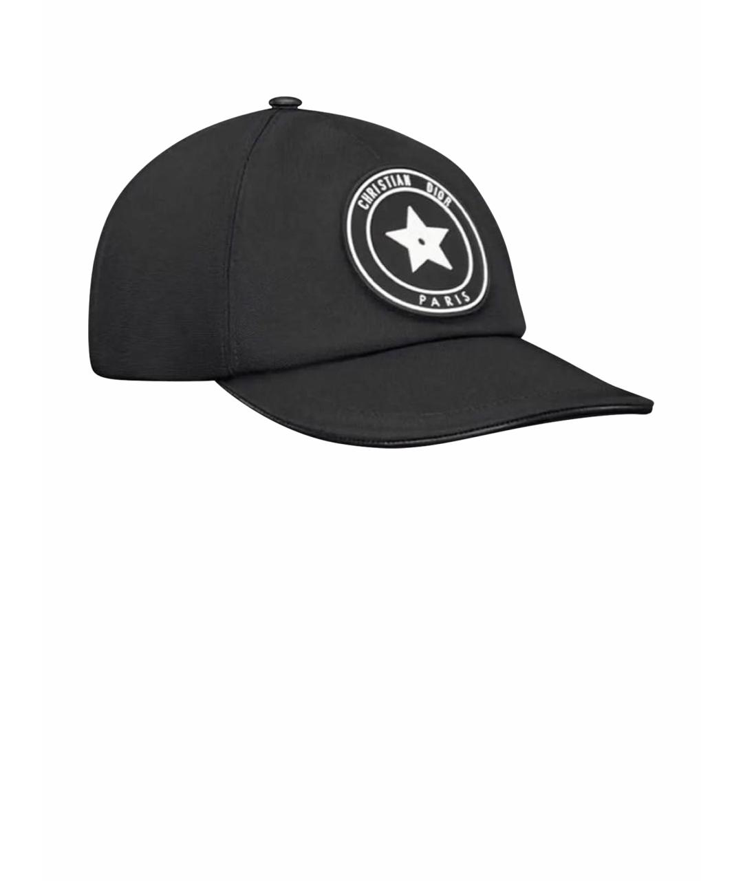 CHRISTIAN DIOR Черная хлопковая кепка/бейсболка, фото 1