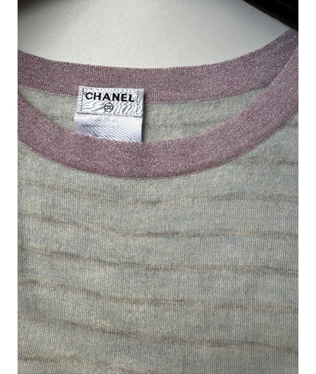 CHANEL Розовая кашемировая майка, фото 2