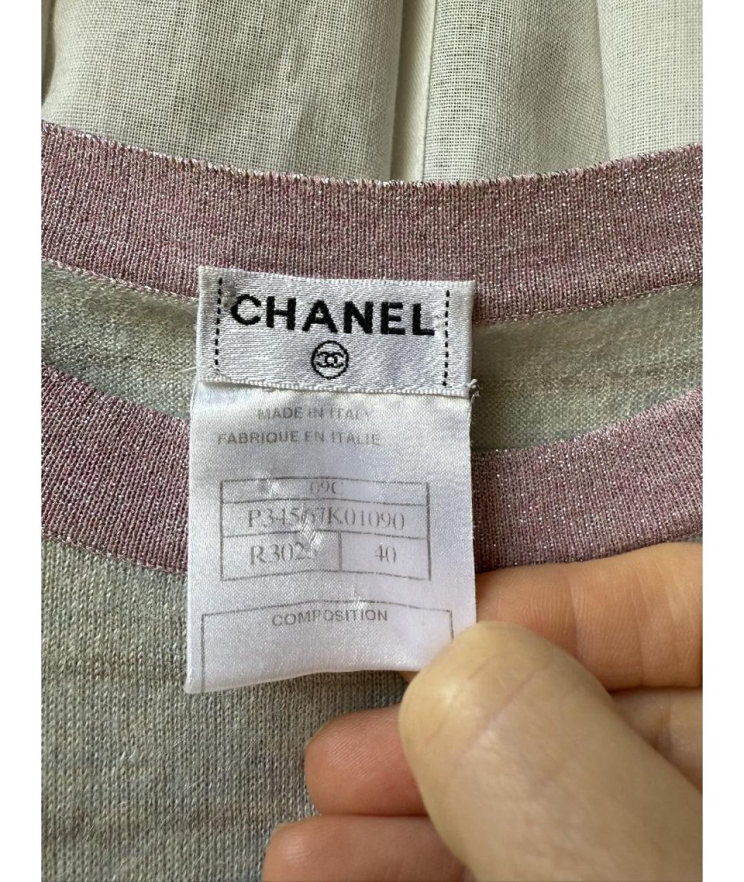 CHANEL Розовая кашемировая майка, фото 3