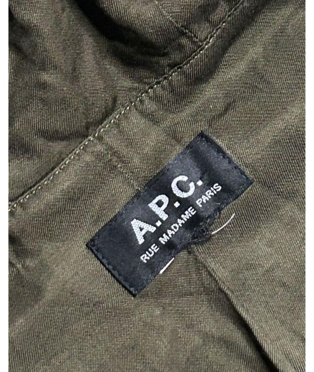 A.P.C. Зеленая хлопковая куртка, фото 7