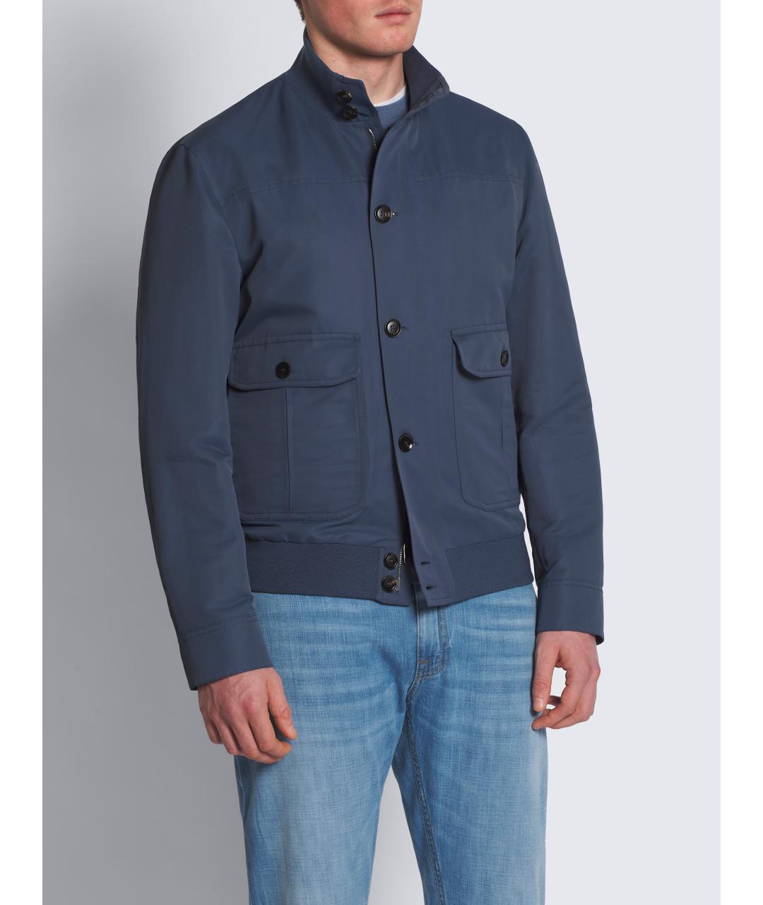 BRIONI Синяя льняная куртка, фото 2