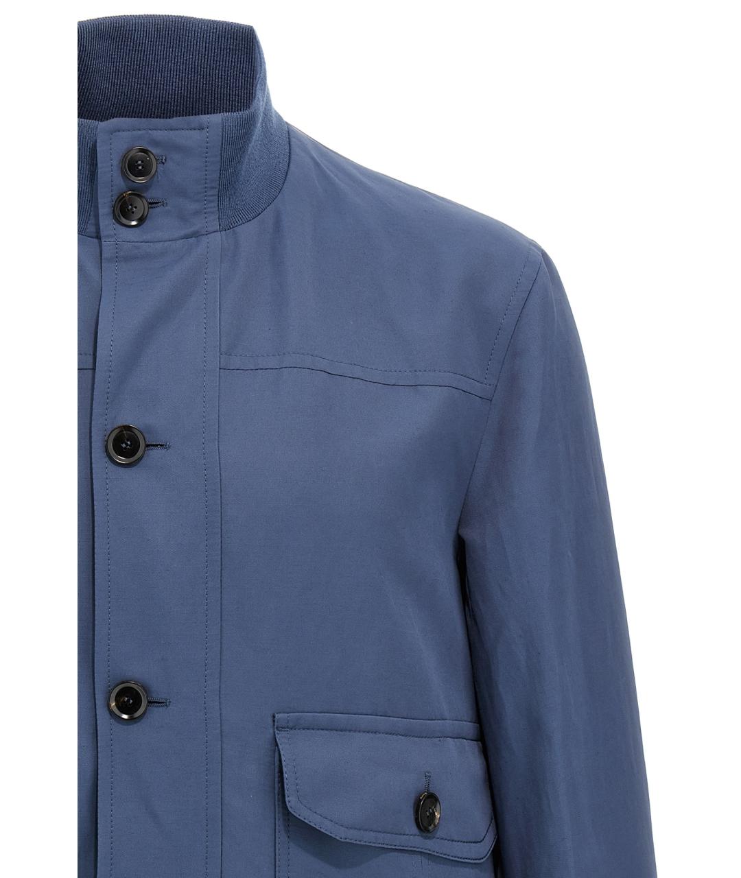 BRIONI Синяя льняная куртка, фото 3