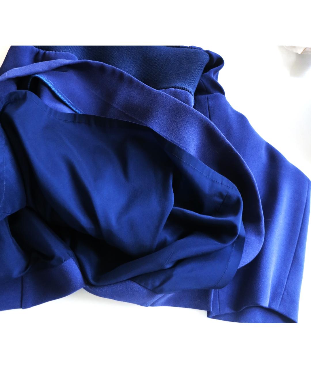 JIL SANDER Синее ацетатное повседневное платье, фото 6