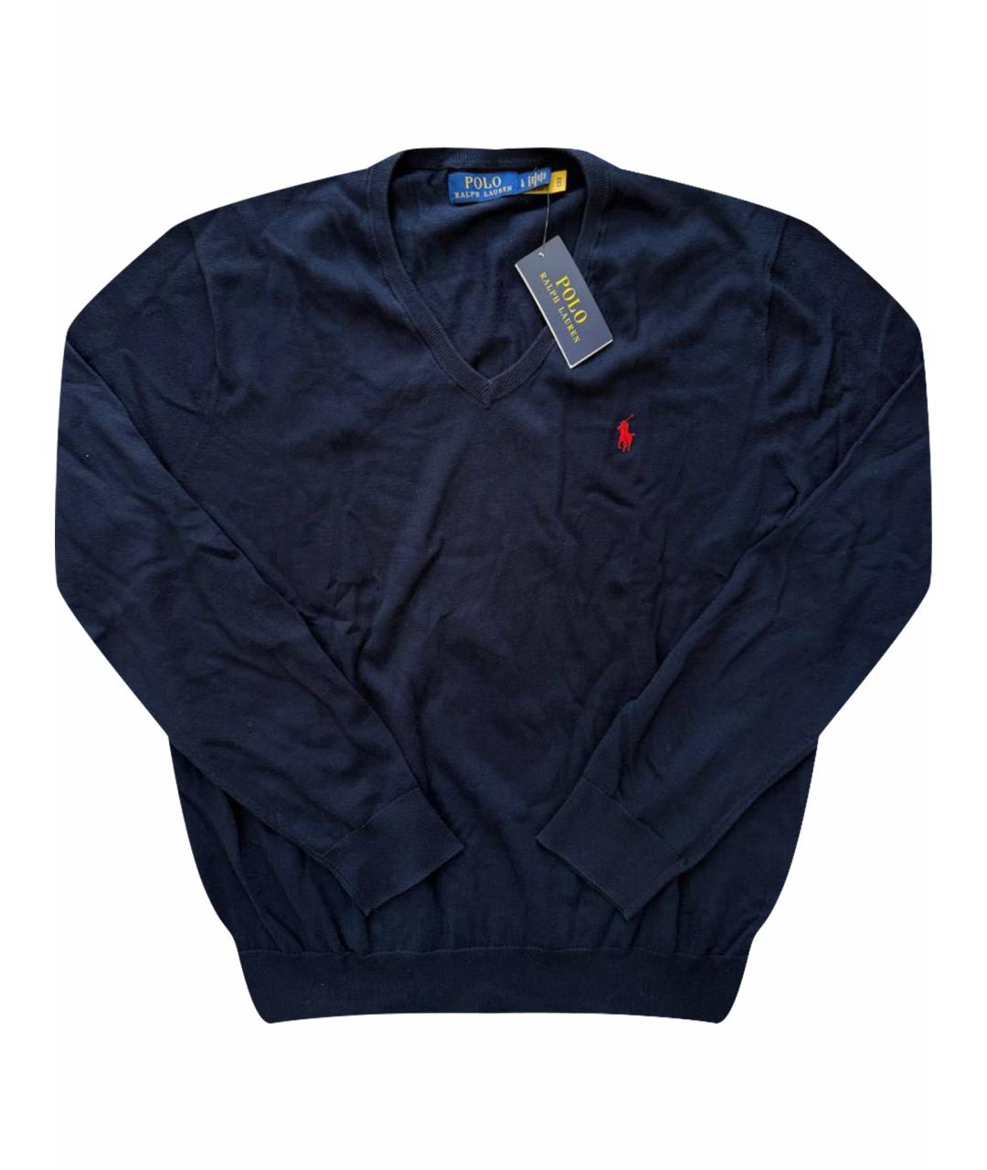 POLO RALPH LAUREN Темно-синий кашемировый джемпер / свитер, фото 1
