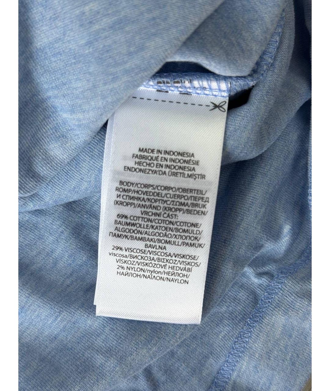 POLO RALPH LAUREN Голубой хлопковый джемпер / свитер, фото 4