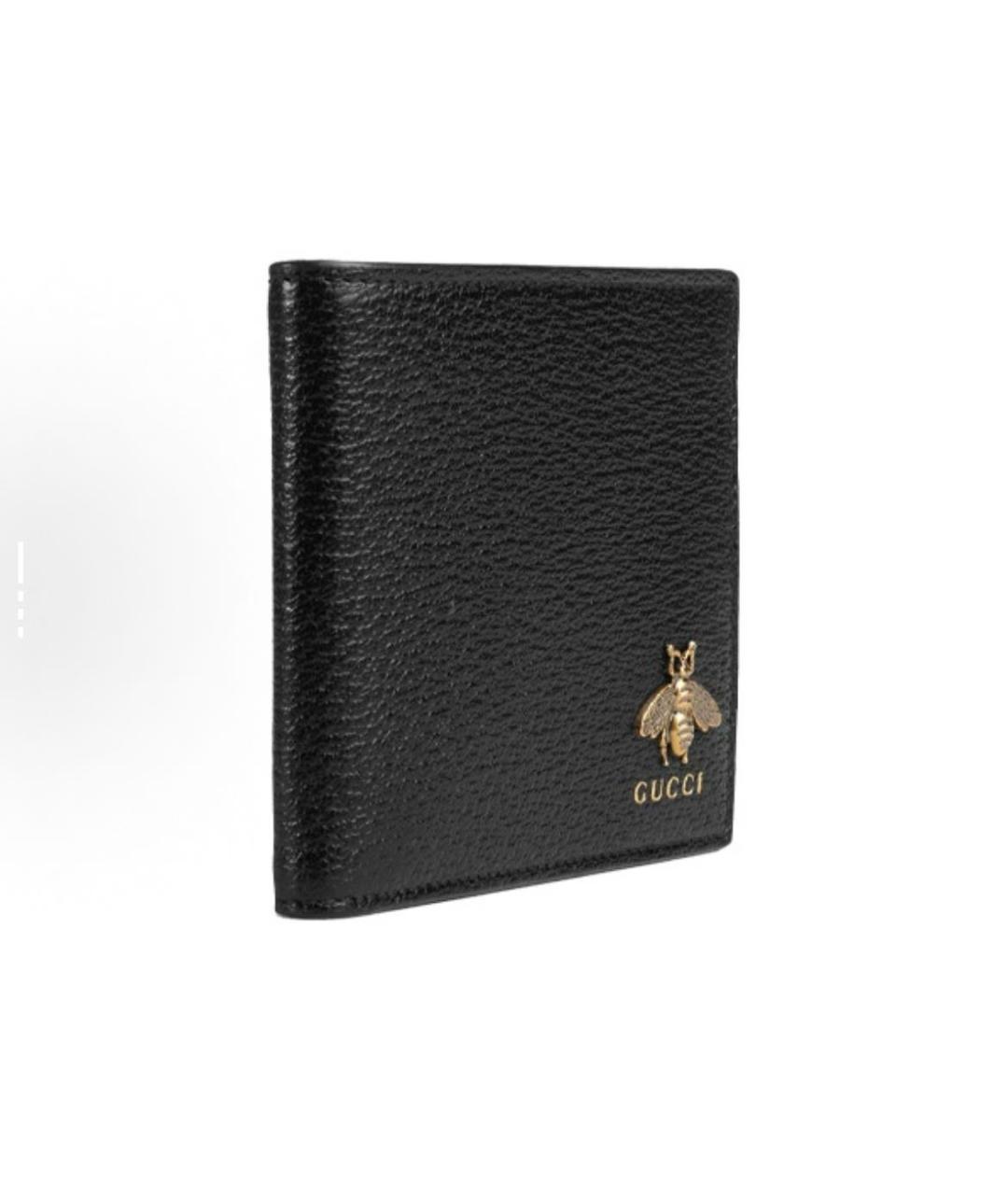 GUCCI Черный кожаный кошелек, фото 2