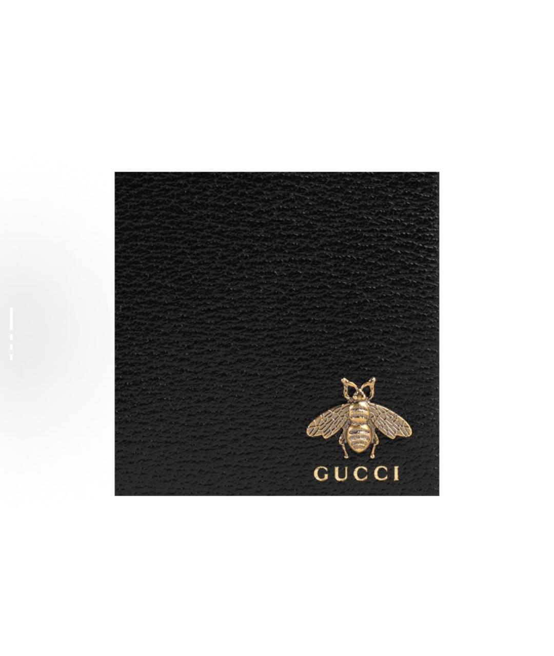 GUCCI Черный кожаный кошелек, фото 6