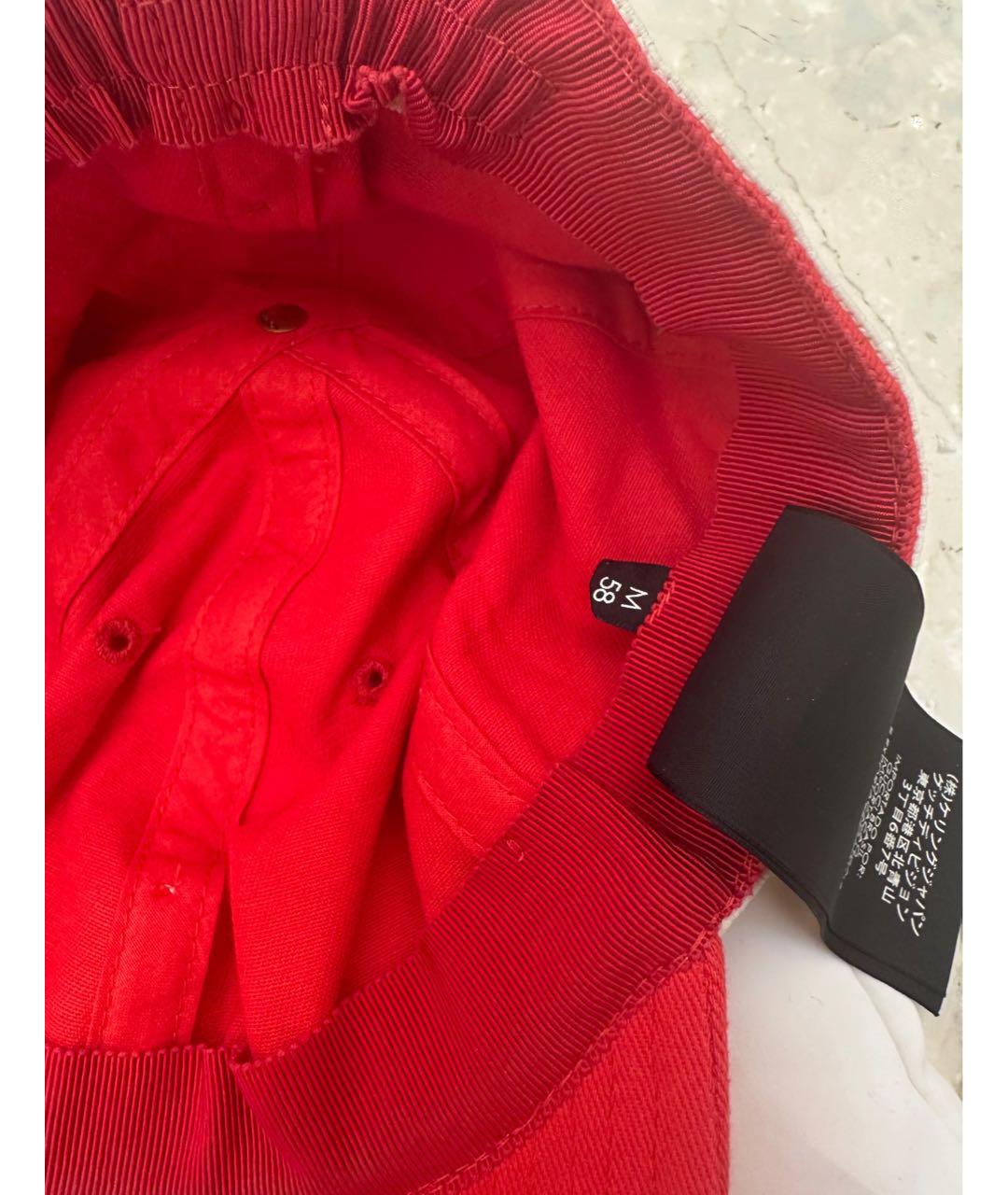 GUCCI Красная хлопковая кепка, фото 6
