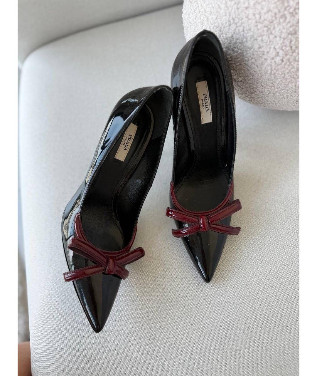PRADA Черные туфли из лакированной кожи, фото 2