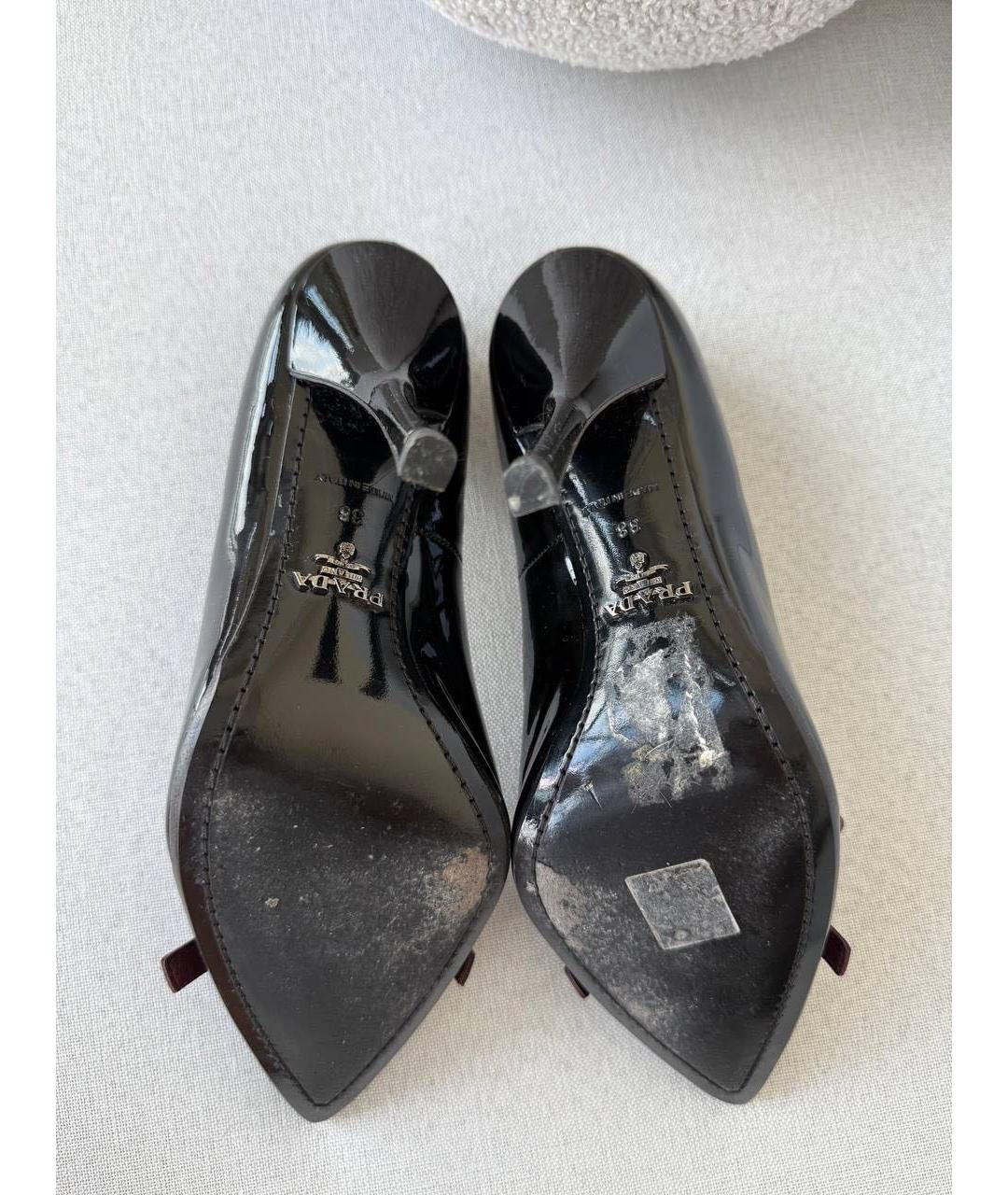PRADA Черные туфли из лакированной кожи, фото 3