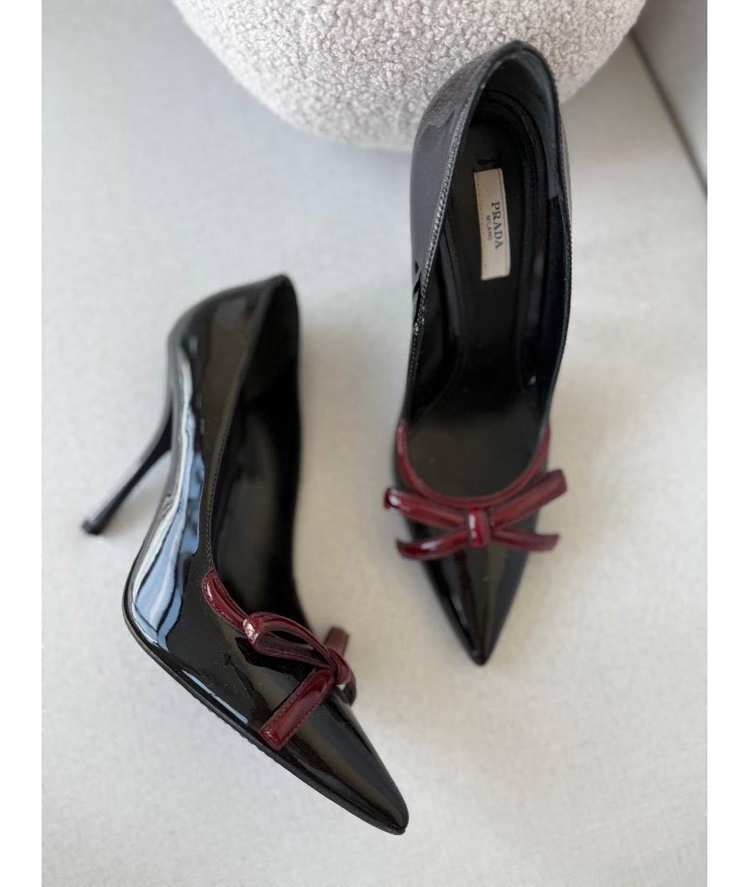 PRADA Черные туфли из лакированной кожи, фото 5