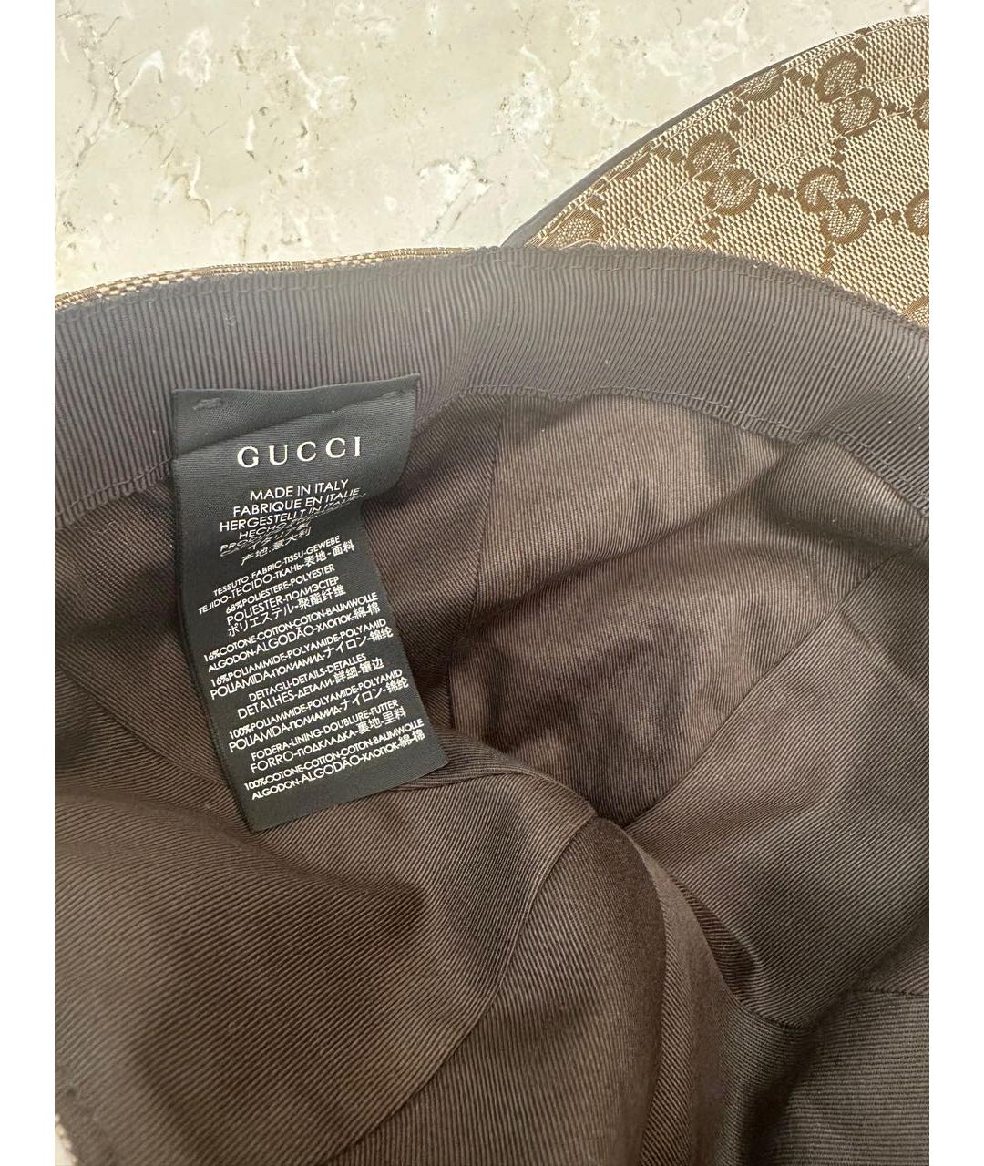 GUCCI Коричневая кепка, фото 4