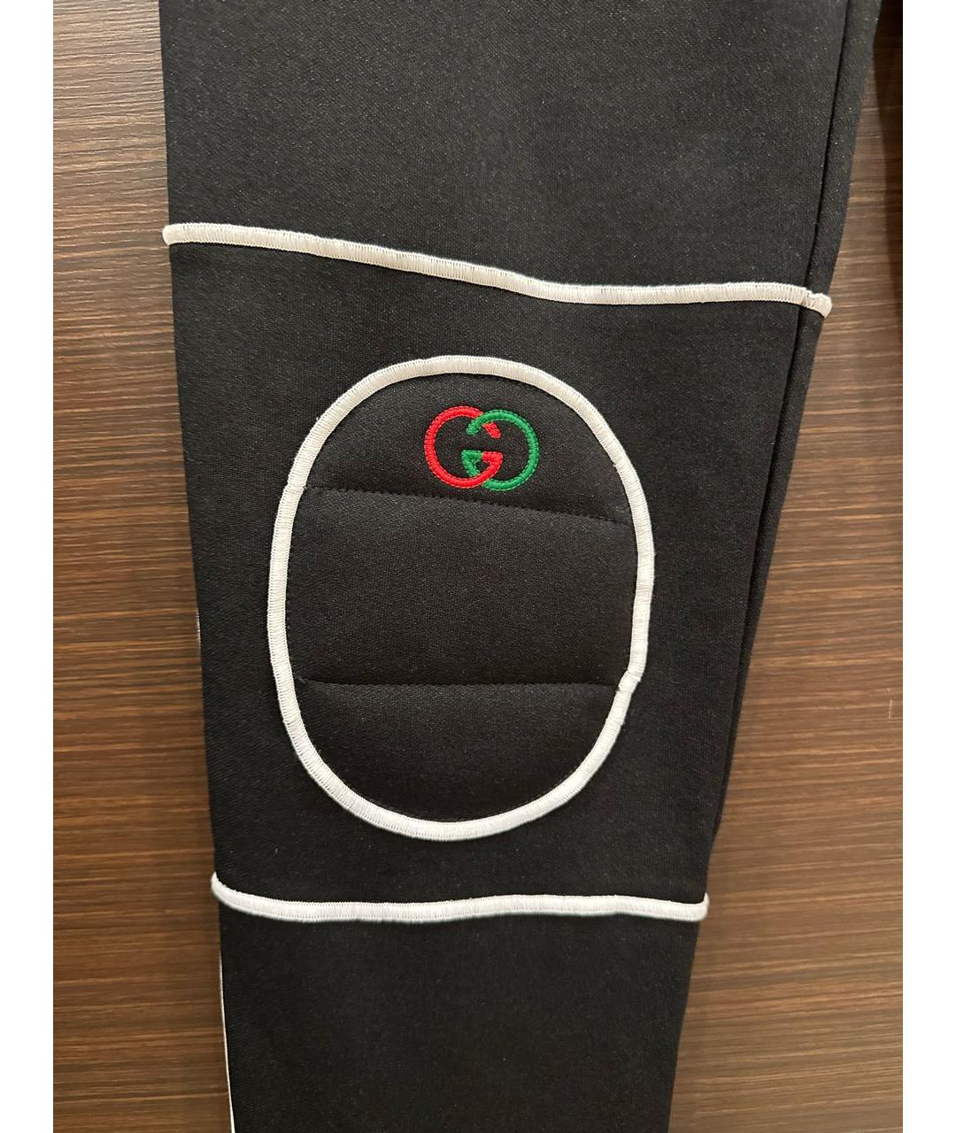 GUCCI Черные хлопко-эластановые леггинсы и велосипедки, фото 4