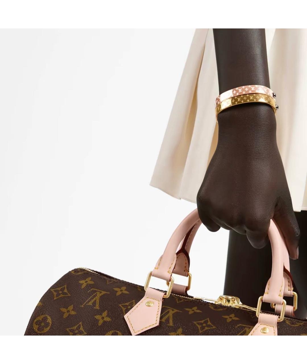 LOUIS VUITTON Золотой металлический браслет, фото 3