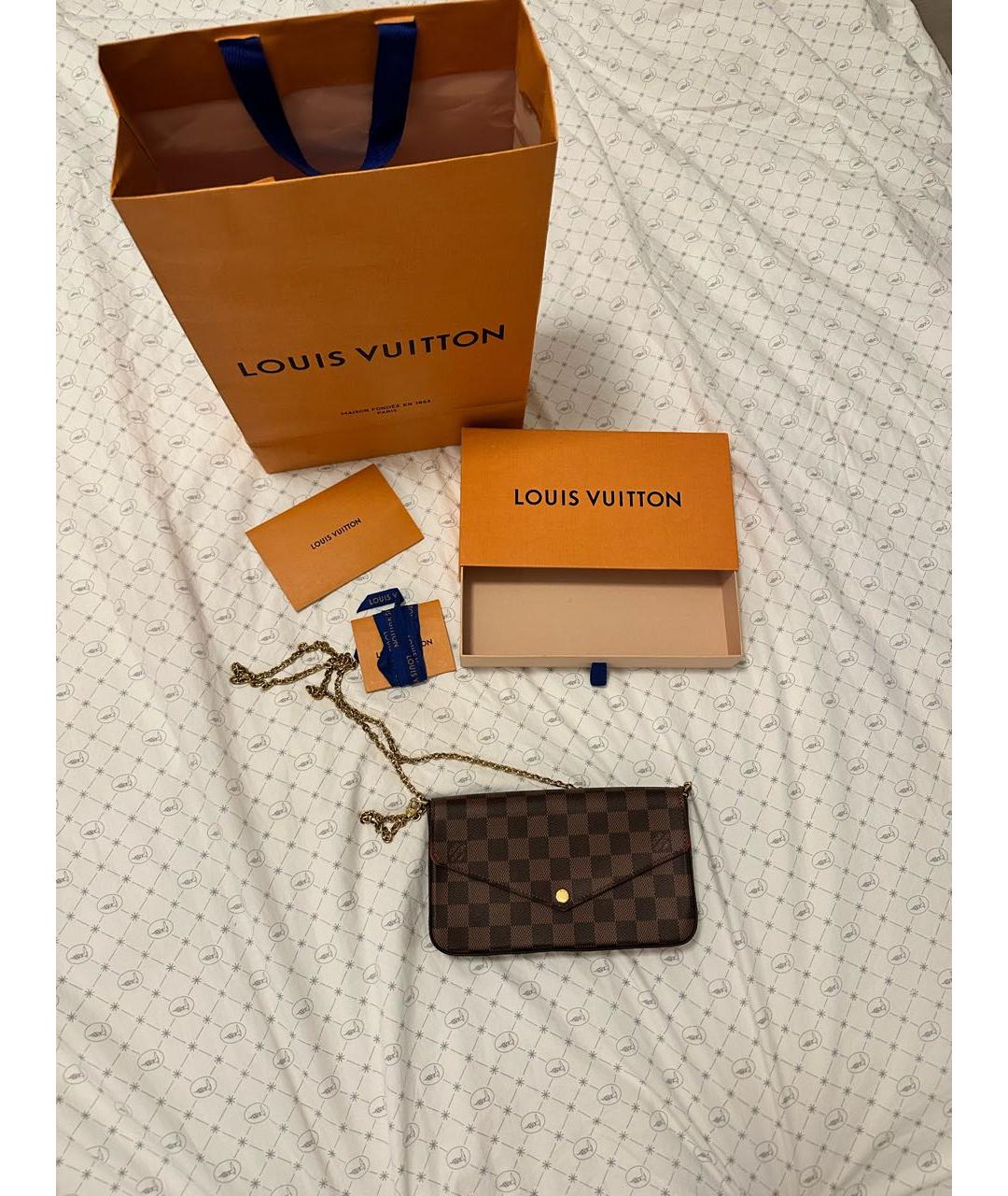 LOUIS VUITTON Кожаная сумка через плечо, фото 3