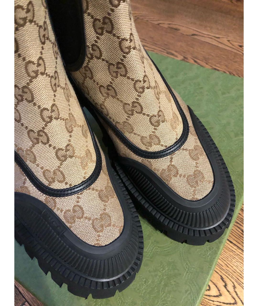 GUCCI Коричневые ботинки, фото 7