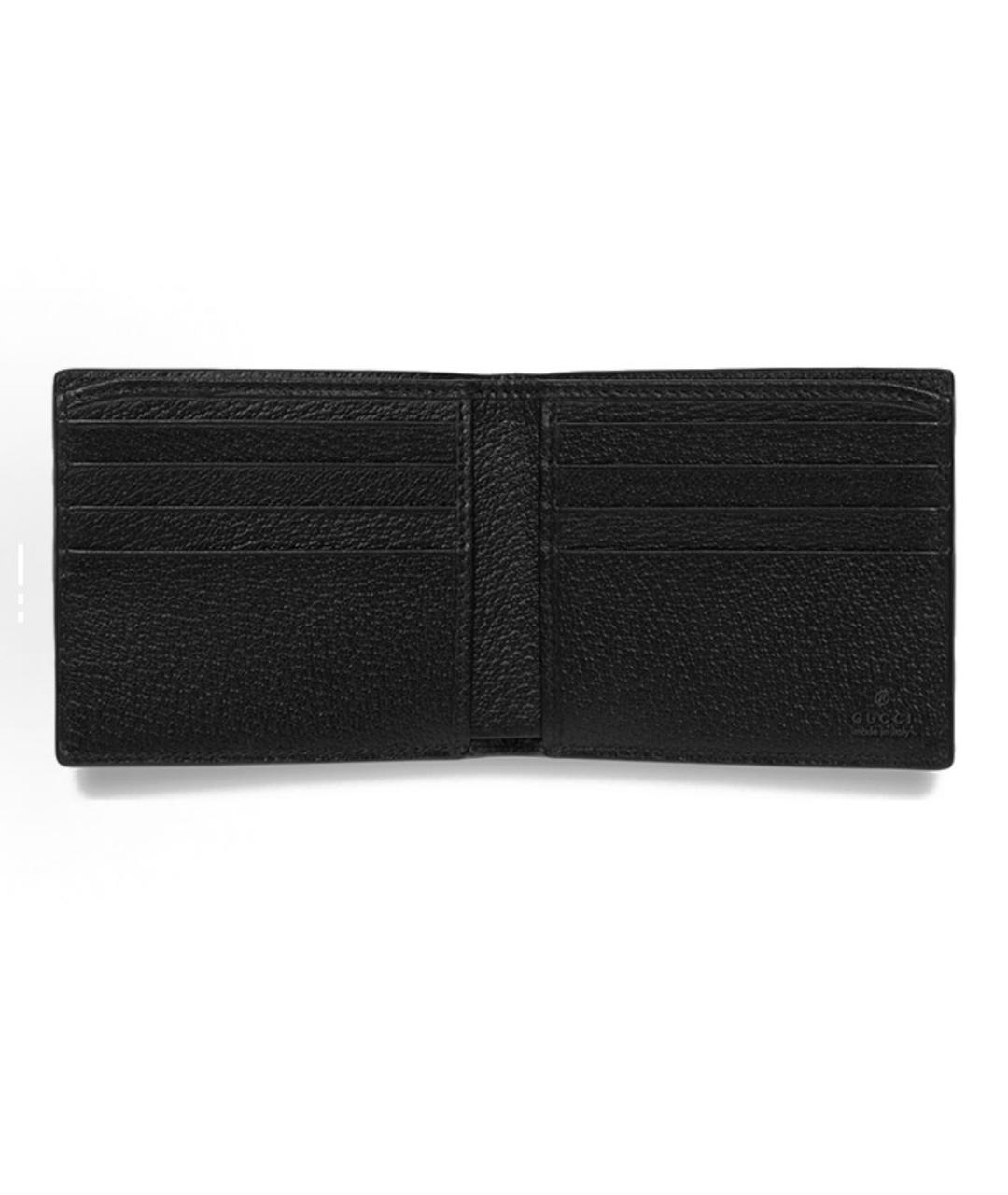 GUCCI Черный кожаный кошелек, фото 4
