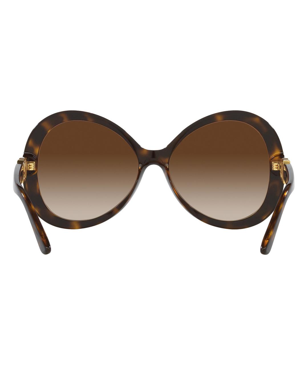 DOLCE&GABBANA Коричневые пластиковые солнцезащитные очки, фото 6