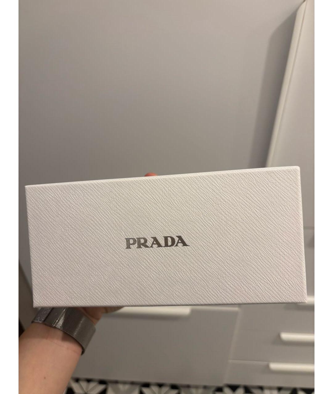 PRADA Серые пластиковые солнцезащитные очки, фото 5